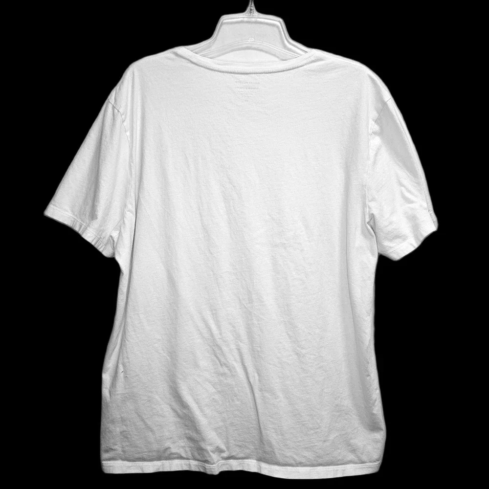 2 Pack Banana Republic XL White Premium Wash Crew Neck Short Sleeve Tee‎
